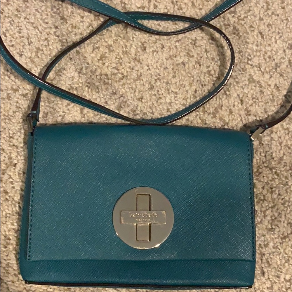 Teal Kate Spade crossbody bag
